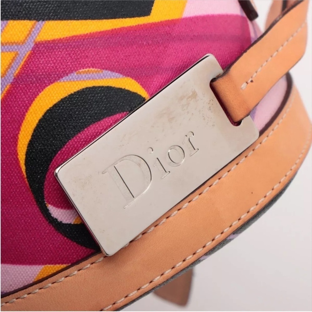 CHRISTIAN DIOR VINTAGE BY JOHN GALLIANO 2004 ARGYLE PRINT BOWLER BAG - Picture 9 of 12